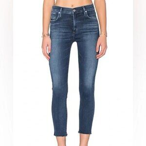 AGOLDE Sophie High Rise Skinny Crop Jeans in Claremont